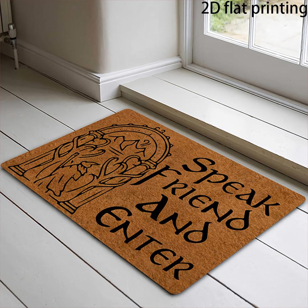 

2D Flat-1PC Welcome Cork Doorway Floor Mat , Welcome mats for home decoration. 40cm x 60cm