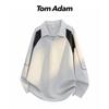 TOM ADAM Dekonstruierter Revers Langarm Hoodie
