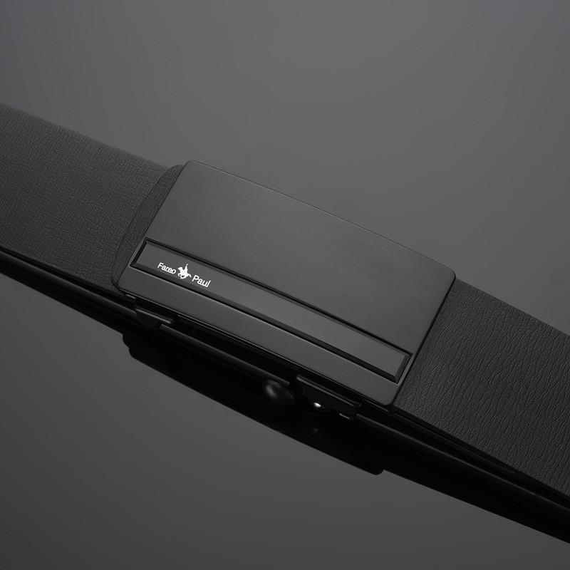 Real Leather Mens Dress Belt With Auto Buckle And Metal Closure For Formal Events