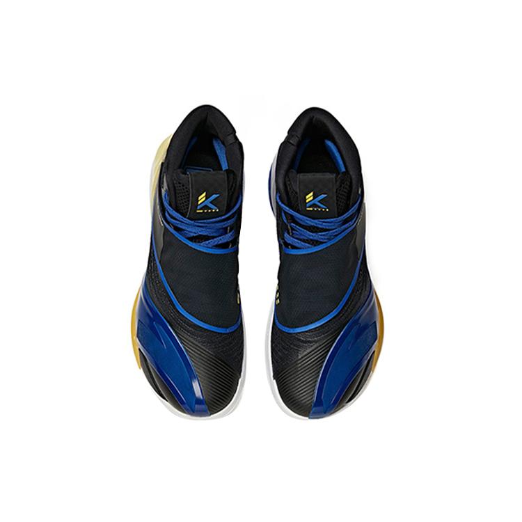 Anta KT6 Thompson 'Away' Trendy Slip Resistant Abrasion Resistant High Top Basketball Shoes Men's Black Yellow Blue 112121101-4