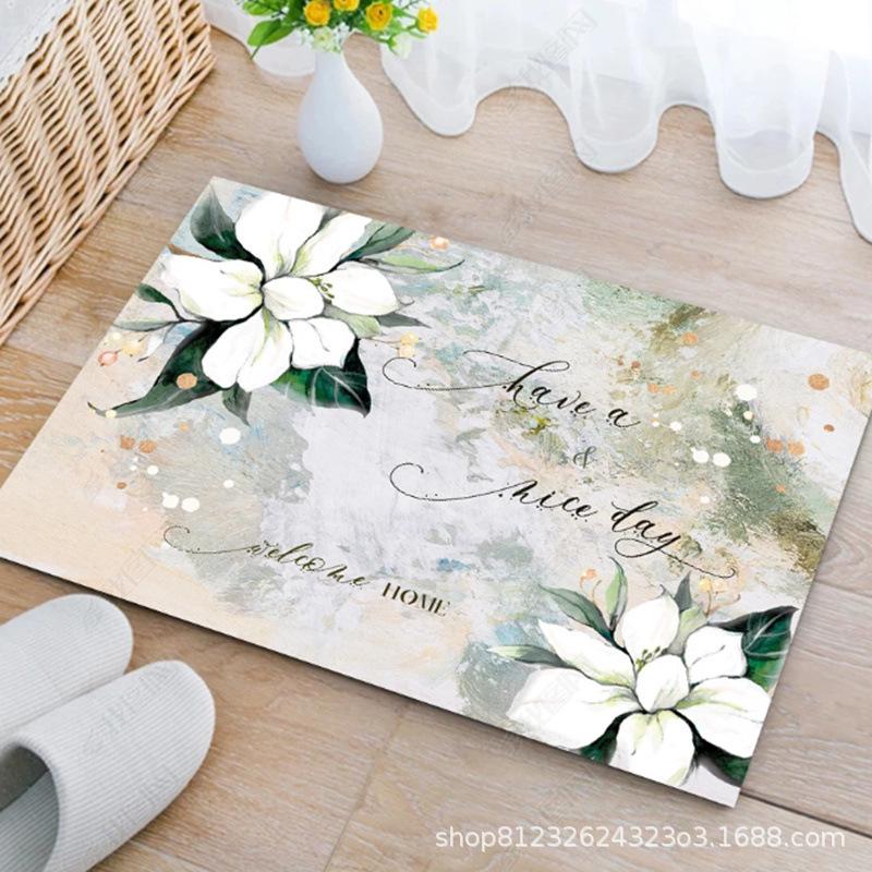 Anti-Slip Bathroom Toilet Floor Mat - Absorbent Foot Mat and Door Carpet