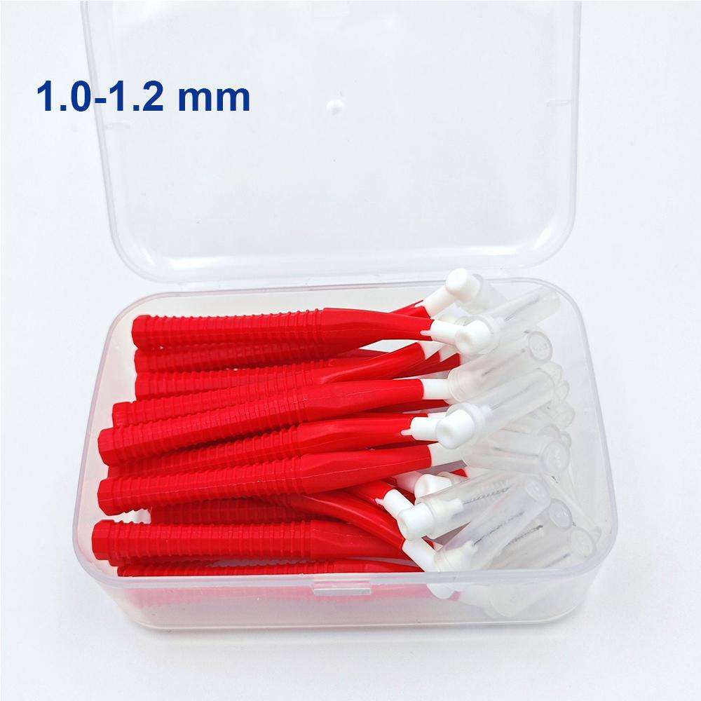Interchangeable Interdental Brush Cleaning Between Teeth Oral Care Replaceable Orthodontic Toothpicks L Shape Tooth Floss