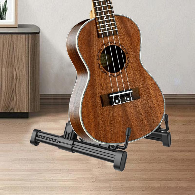 Guitar Stand Floor Guitar Folding A-Shape Frame Stand With Anti-slip Rubber Pads Folk Guitar A Frame Floor Shelf For Electric