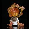 Anime One Piece Q Version Gear 5 Sun God Nika Luffy Figure Bracket Model PVC Action Figurine Statue Collection Child Toys Gift