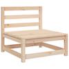 Vidaxl Sofa Ogrodowa Bez Podłokietników, Z Podnóżkiem, Drewno Sosnowe