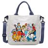 One Piece Canvas Bags Luffy Cartoon Anime Figures Print Shoulder Bag Outdoor Large Capacity Trendy Crossbody Handbag Gifts Poseable Articulated Scale