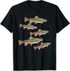 School of Speckled Brook Trout Fish-ing Freshwater Angler Tee T-Shirt S-3XL