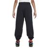 Nike Youth  Knit Sweatpants Sportswear Club Fleece Soft Comfortable Warm Loose Fleece Kids bottoms Black White HJ3374-010