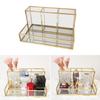 Clear Glass Makeup Brush Holder Cosmetic Storage Case Lipstick Holder Desk Organizer Cosmetic Make Up Organizer Makeup Tools