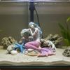 Aquatic Fishbowl Mermaid Decor Realistic Design Resin Mermaid Figurine for Aquatic Habitat Hobbyists, Desktop