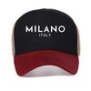 Milano Italy Flag Color Printed Men Baseball Cap Streetwears Hip Hop Male Caps Fashion Summer Breathable Mesh Snapback Hat