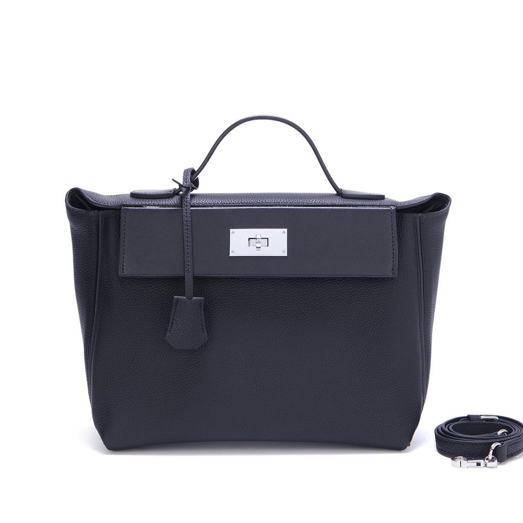 Nouveau sac en cuir de vachette première couche pour femme, cuir véritable, mode, polyvalent, 2424, sac aile, sac à bandoulière messager pour le travail