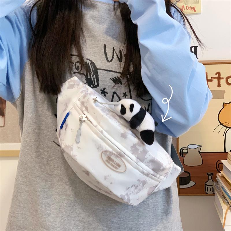 Women s Tie-Dye One-Shoulder Bag Trendy Versatile Summer Waist Cycling Bag Single Bag 1277₽