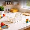 Rectangular Plastic Storage Basket, Woven PP Organizer for Kitchen, Desktop, Toys, MultiSize, Random