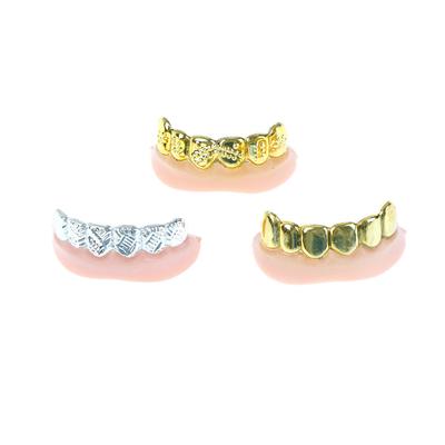 1Pc Bling Grillz Gefälschte Zähne Groß Halloween Geburtstag Party Gold Silber