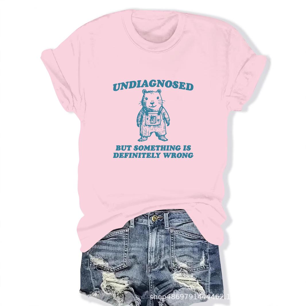 

Women s Cross-Border Fashion Round Neck T-Shirt XL