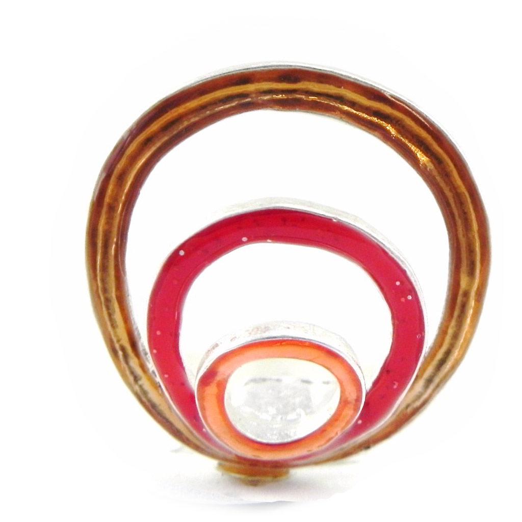 NOA [H8749] - Orange Designer Ring 'Les Acidulés'