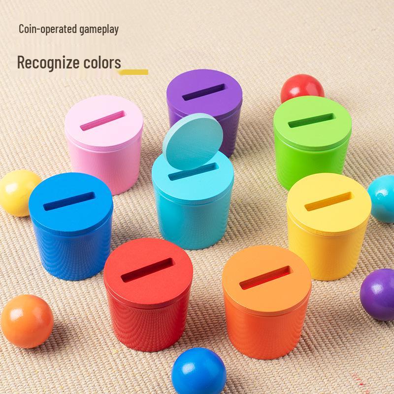 Montessori Wooden Color Sorting & Counting Game for Early Childhood Education