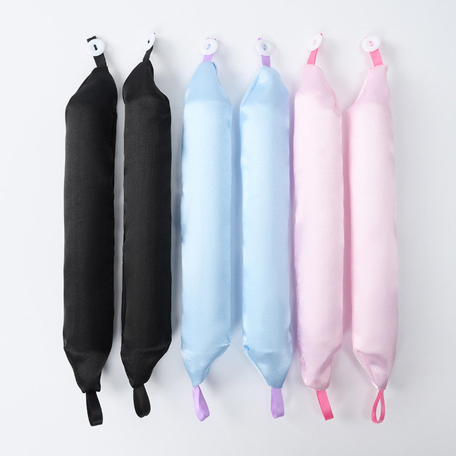 

6 шт., набор щипцов для ленивых волос с кнопками, пенопластовые ролики, большая волнистая трубка для завивки волос, инструмент для завивки волос из пены чёрный