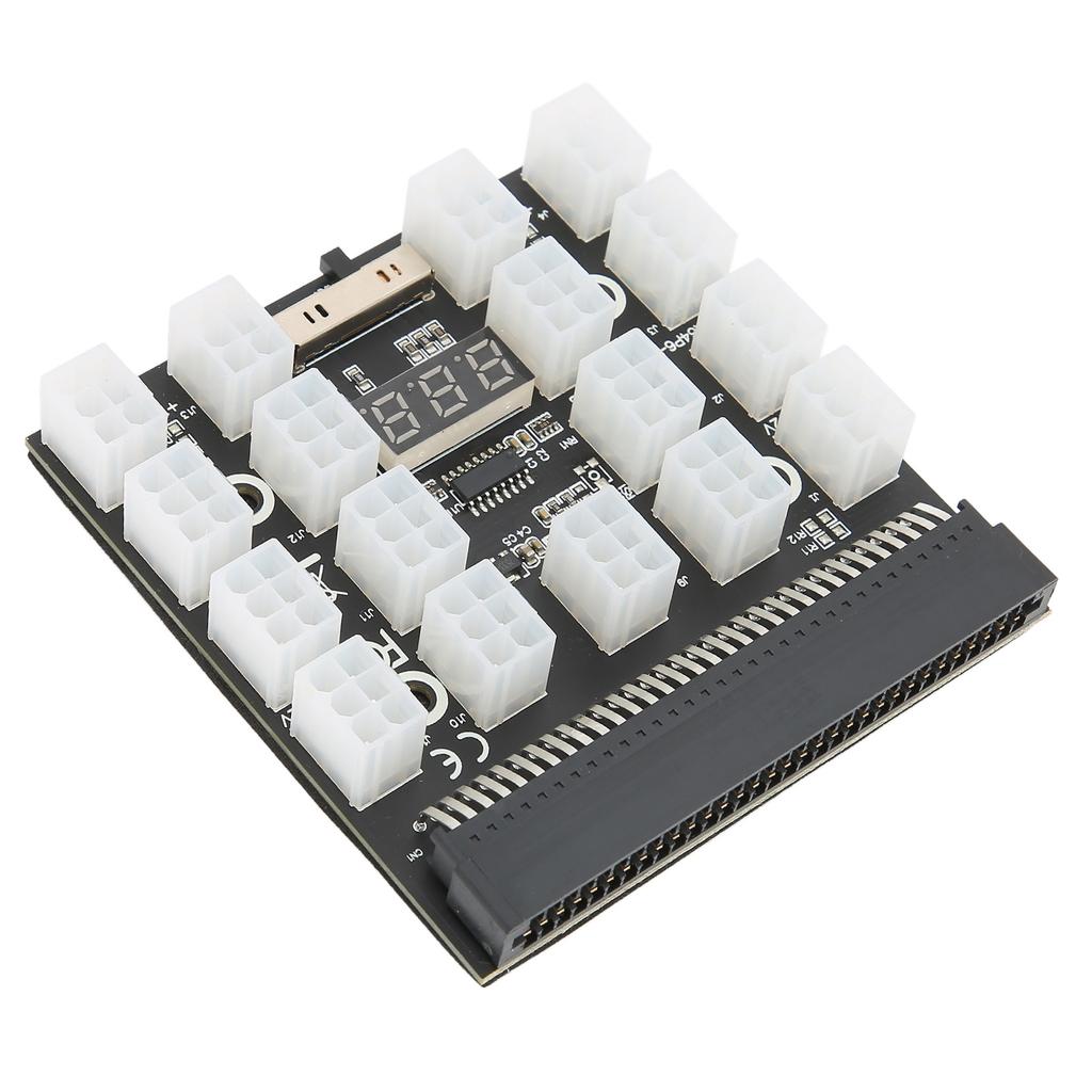 Breakout Board Stromverteilerplatine Adapter 17 Ports 6Pin Maximale Unterstützung 1200W Computerzubehör 12V
