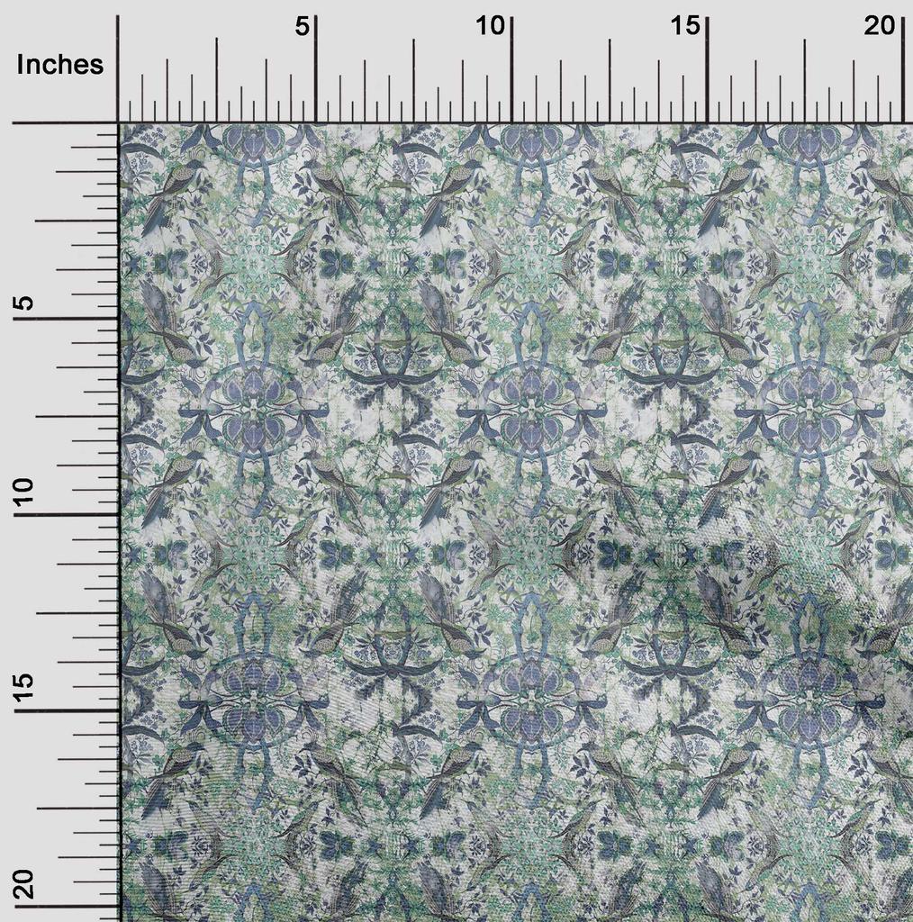 oneOone Cotton Flex Dusty Teal Green Fabric Batik Sewing Craft Projects Fabric Prints By Yard 40 Inch