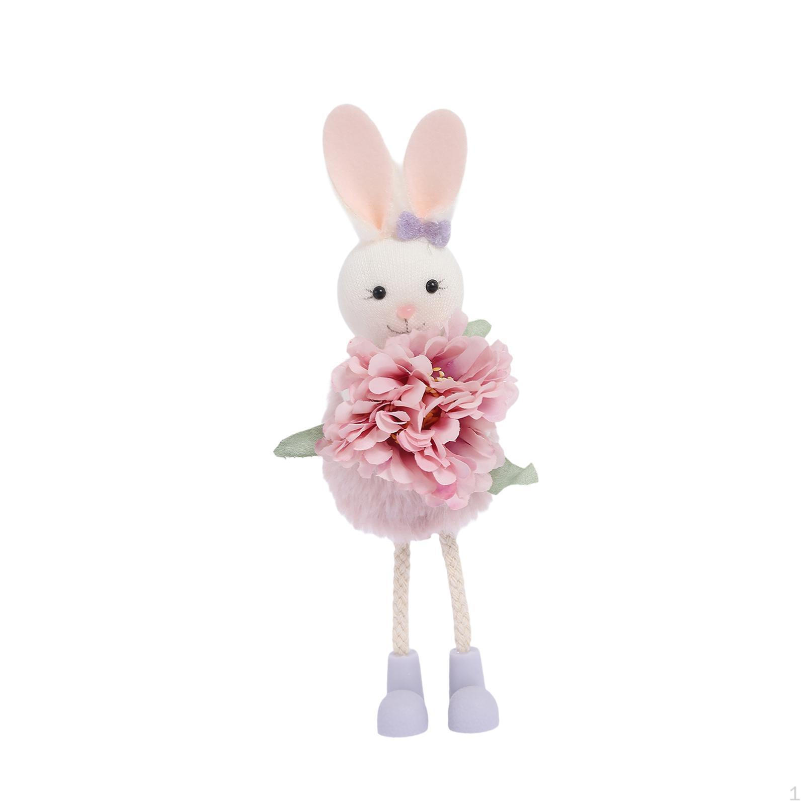 Easter Bunny Hanging Decoration Cute Doll Creative Tabletop Collectible Figurine for