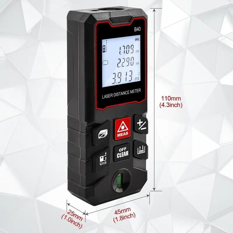 80M 100M Electronic Ruler Portable Laser Distance Meter Rangefinder Tape Range Finder Build Measure Device
