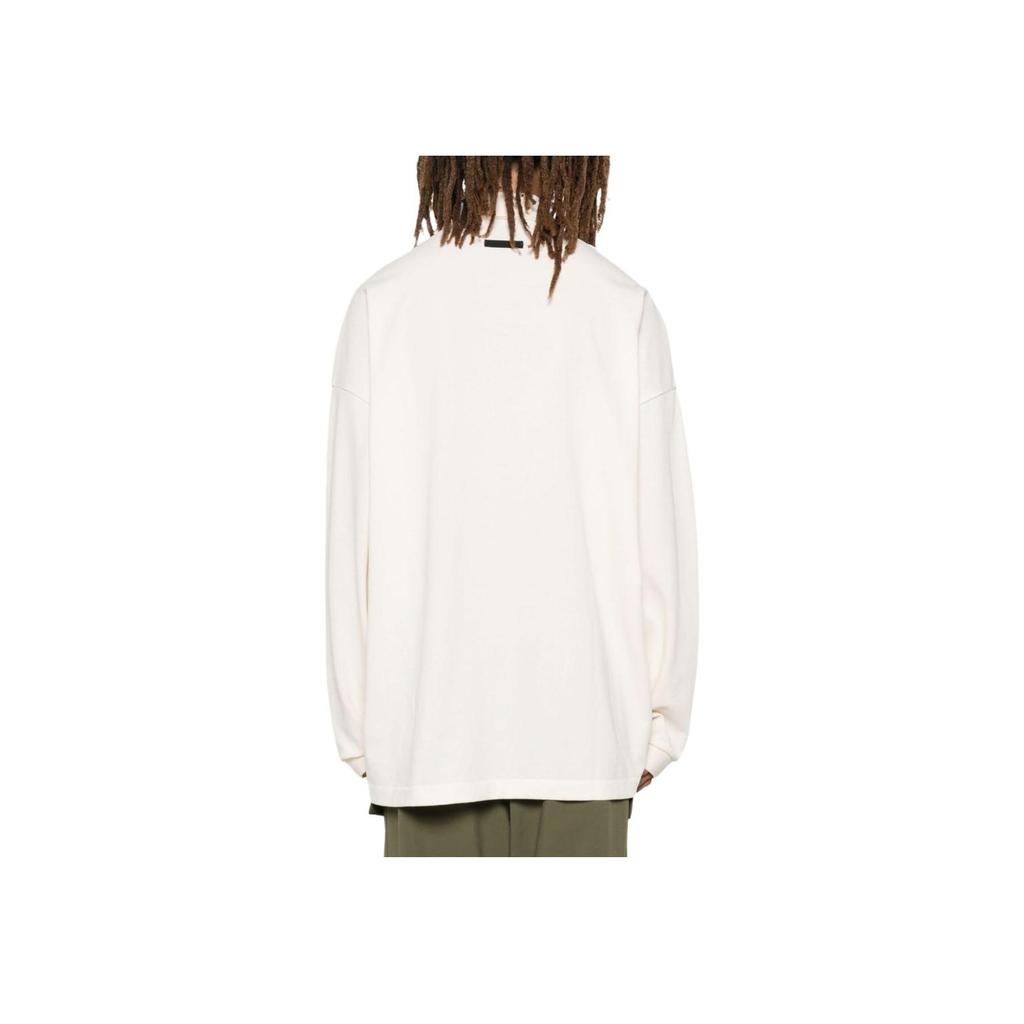 Fear of God Essentials Pique Long-Sleeve Polo Shell Men Tops Cream 125BT244322F