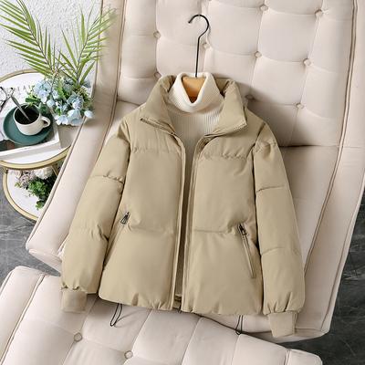 Winter Dicke Stehkragen Brot Kleidung Daunen Baumwolle Mantel Frauen Lose Jacke