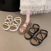 Thick-soled Women's Models Step On Shit In Summer with Summer External Sandals, Skirt Wear Fashion 2025 New High-end Roman Sandals