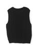 European and American Women's V-Neck Sleeveless Twisted Sweater Vest