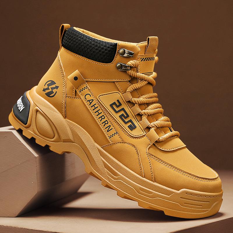 Móda CYYTL Pánské kotníkové kovbojské bojové kožené zimní taktické motocyklové Chelsea ležérní boty pracovní venkovní turistické designerské luxusní