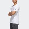 T Shirts Men's White Crew Neck Moderate Straight Fit GF3986