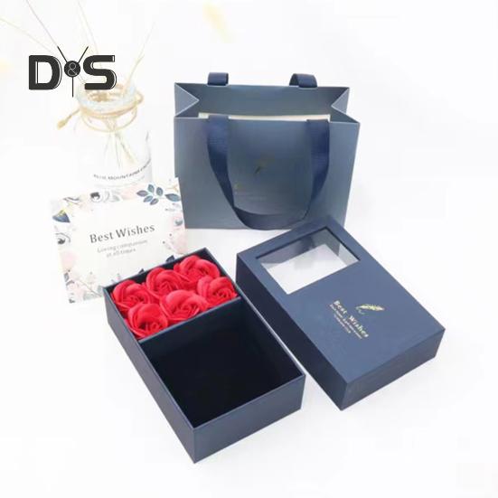 Eternal Roses Gaveeske Bevarte Blomster Smykkeskrin for kvinner Kone Mamma Bursdag Morsdag Valentinsdag Julegave