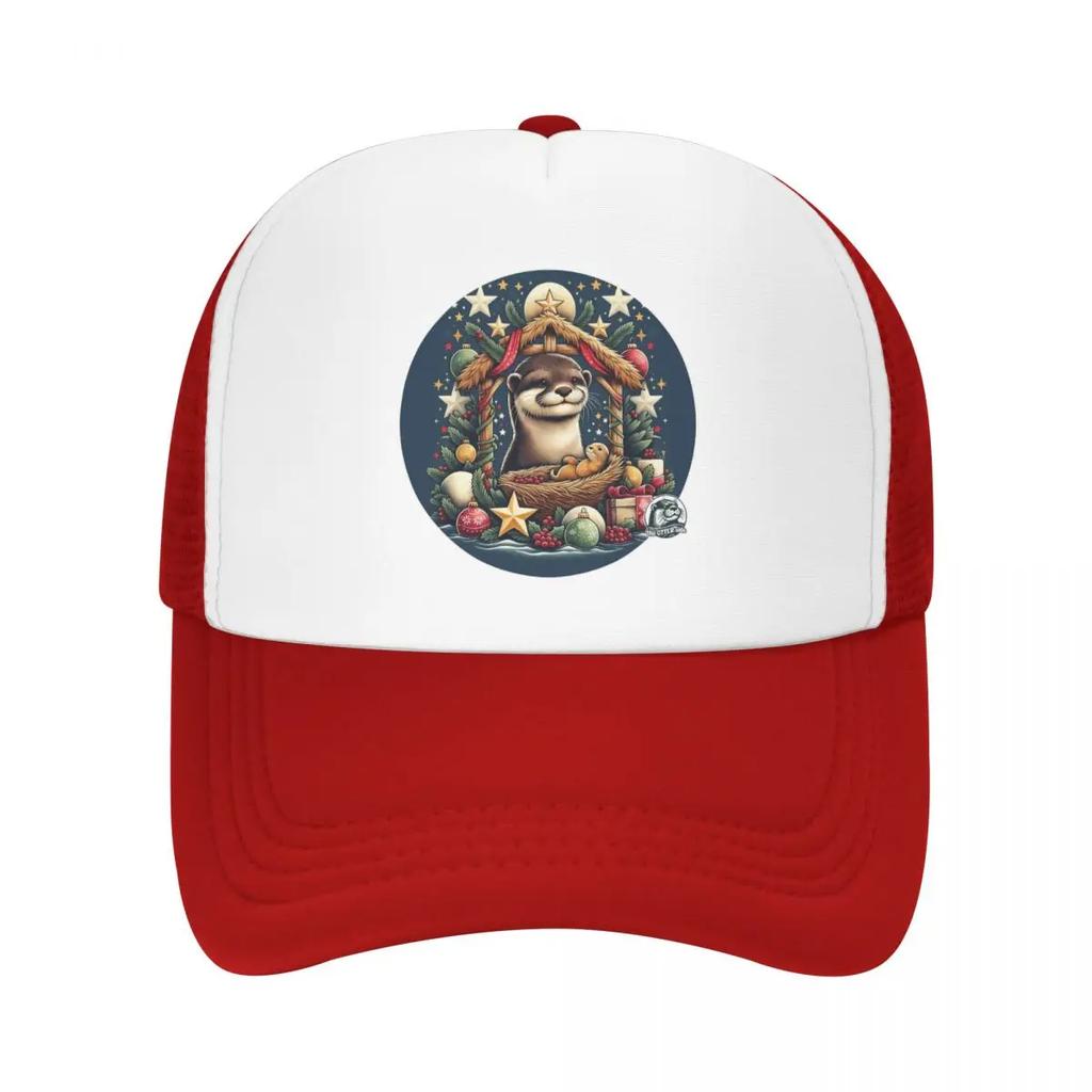 Stolzer Elternteil eines Otter-Neugeborenen Kappe Mode Netz Baseballkappen Verstellbare Mütze Hip Hop Sommer Unisex Baseballkappen Mehrfarbig