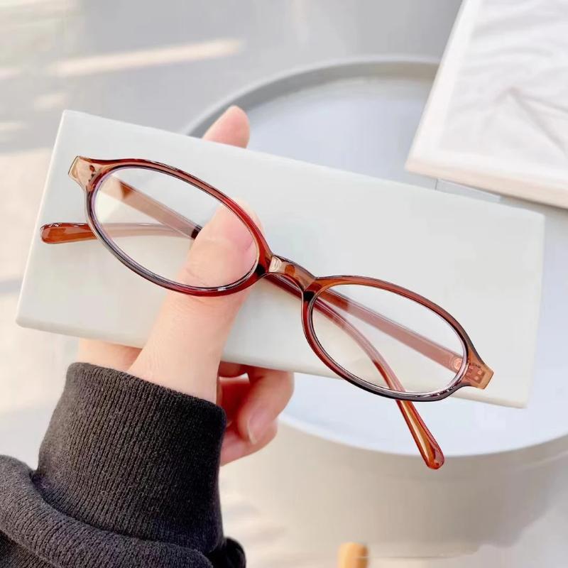 Women Fashionable Myopia Glasses Trendy New Small Frame Near Sight Eyeglasses for Female Men Vintage Oval Computer Eyewear
