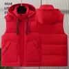 Plus Size S-8XL Waterproof Sleeveless Parka Man Waistcoat  Fashion Men's Warm Vest Hooded Korean Style Padded Coats