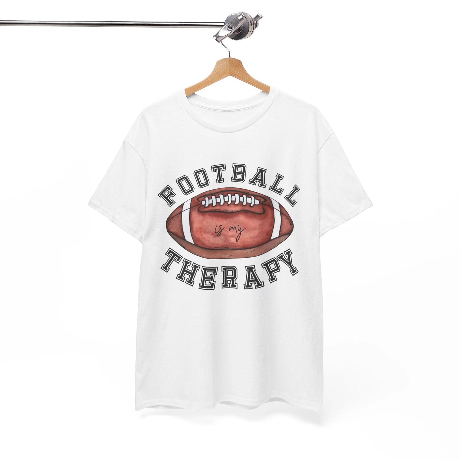 Football is my therapy Football Lover T-Shirt - Perfect Tee for Football Fans XL