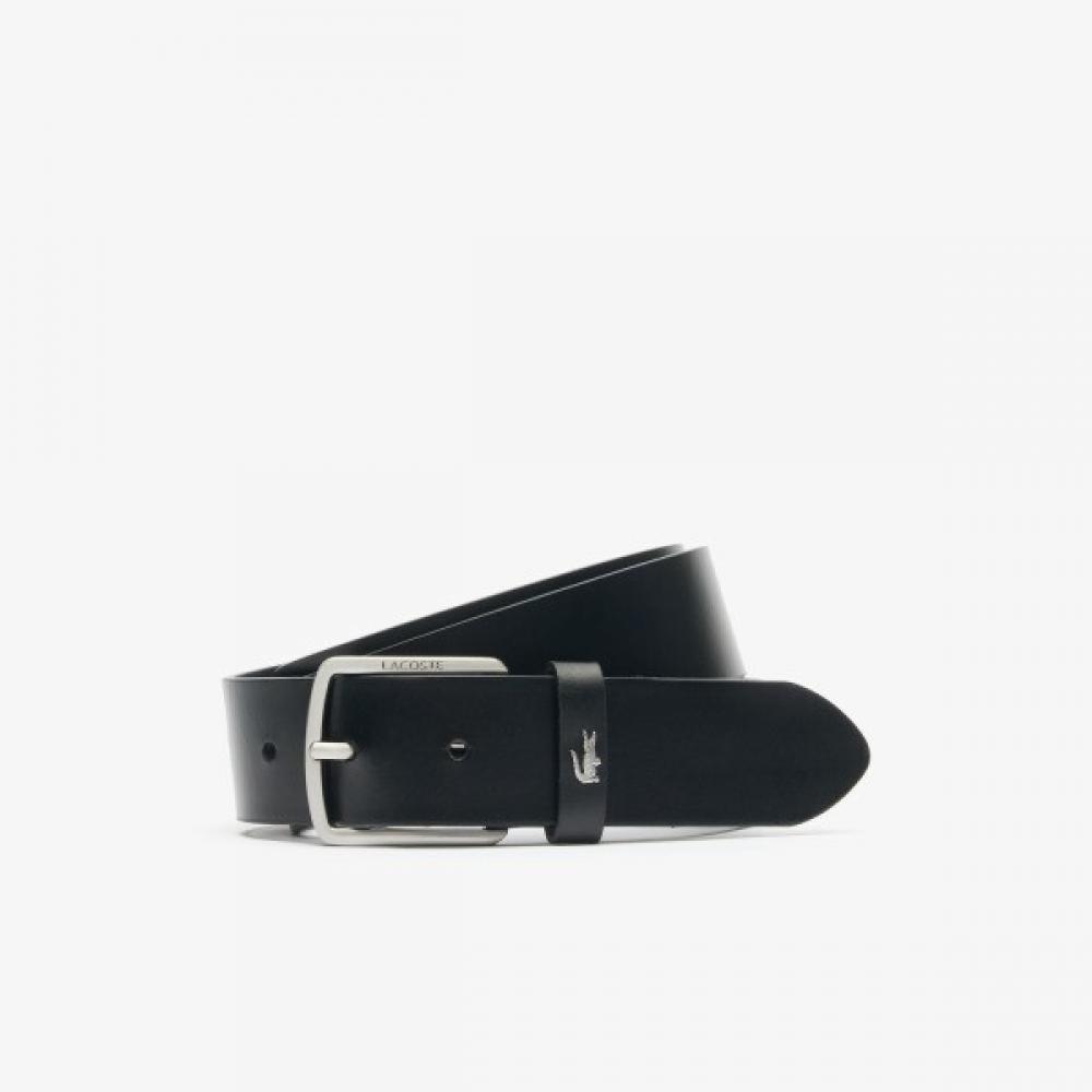 Lacoste Silver Croc Leather Belt 110
