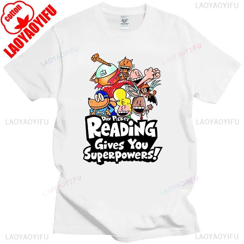 

Kawaii Dog Man TShirt Dog Man Book Lover Gifts Captain Underpants World Book Ropa Hombre Camisetas Men Printing Cotton Clothing 3XL