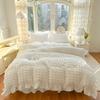 Korean Princess Style Lace Ruffles Bedding Set Skin-friendly Soft Seersucker Duvet Cover Set Bed Sheet Or Bed Skirt Pillowcases