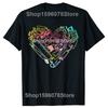 Funny Heart Shape Love Watercolor Art Teacher Artists Painter T Shirts Gift Mens Clothing Fashion Casual Loose Oversized T Shirt