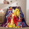 Starring the classic Japanese cartoon ONE PIECE Monkey D. Luffy blanket soft home furnishing nap decoration four seasons warm Sherpa blanket U10
