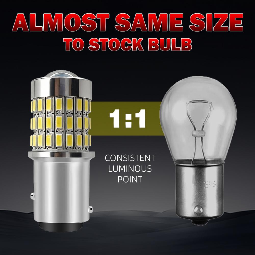 2PCS NEW Style 1157 BAY15D LED Bulb 12V Turn Signal Lights Reverse Parking Backup Brake Lamps