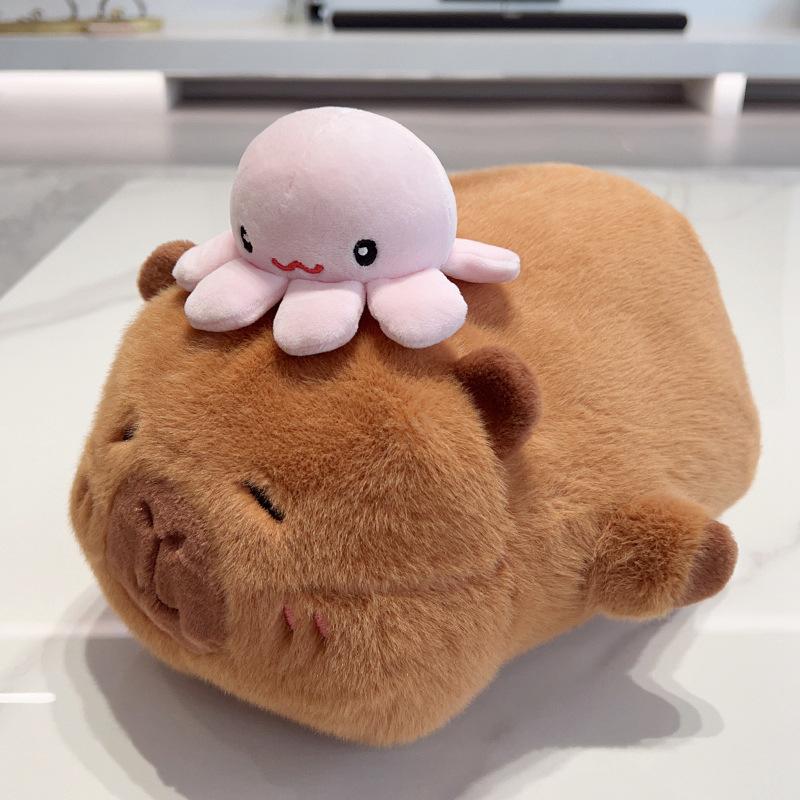 

Мультяшная Милая Капибара Кукла Капибары Смешная Плюшевая Игрушка Кукла Детская Подушка Тряпичная Кукла 32cm 0.3kg