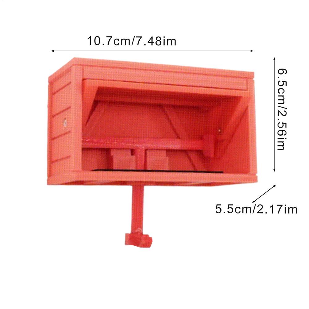 

Держатель для ключей на стену Деревянная Компактная Вешалка для ключей Форма автомобильного гаража Крючок-органайзер для одежды с открывающейся дверцей для прихожей красный