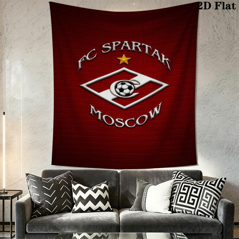 Spartak Moscow Surge Wall Hanging Printed Fabric Blanket Decorative Tapestries for Bedroom Living Room Home Decor