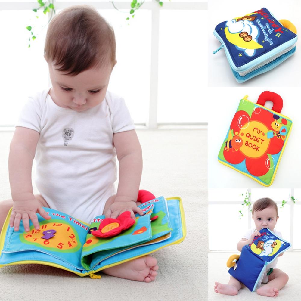Soft Books Baby Early Cognitive Development My Quiet Book Baby Goodnight Educational Unfold Cloth Boo
