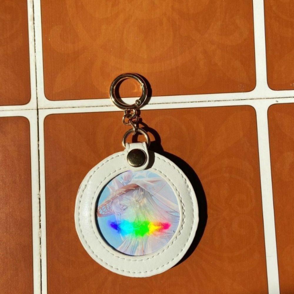 Transparent Badge Holder Portable Key Chain Pendant Funny Badge Protector Keychain  Bag