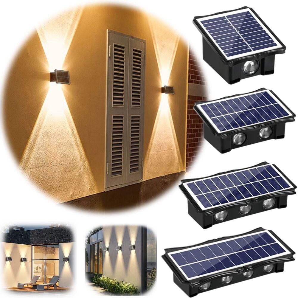 Modern Outdoor Solar LED Light Waterproof Solar Led Wall Light Waterproof Wall Lamp  Outdoor